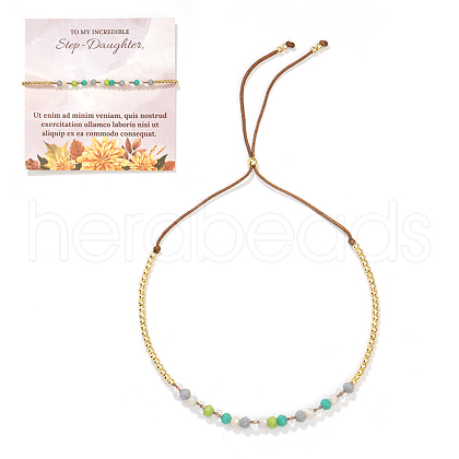 Bohemian Style Brass Beads Slider Breacelets for Women TO7847-1-1