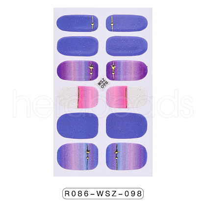 Full Wrap Gradient Nail Polish Stickers MRMJ-R086-WSZ-098-1