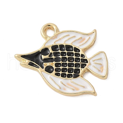 Ocean Theme Alloy Enamel Pendants ENAM-A009-02G-05-1