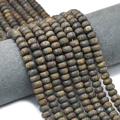 Natural Bronzite Beads Strands G-P575-A28-8x5mm-1