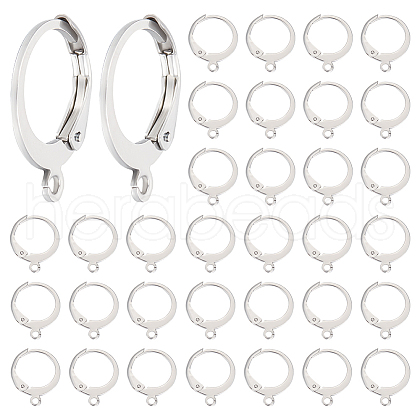 Beebeecraft 200Pcs 304 Stainless Steel Leverback Earring Findings STAS-BBC0003-74-1