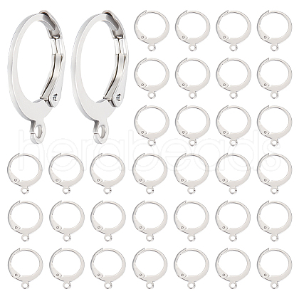 Beebeecraft 200Pcs 304 Stainless Steel Leverback Earring Findings STAS-BBC0003-74-1