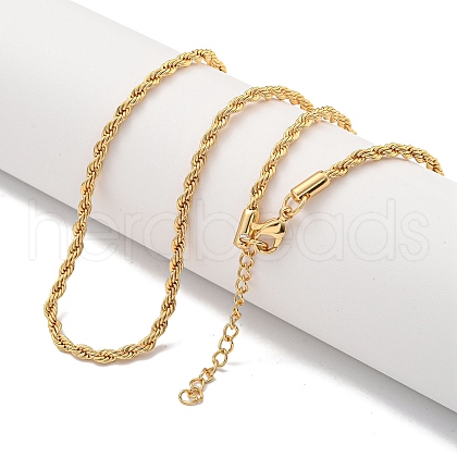 Brass Chain Necklaces for Women NJEW-G084-26G-1