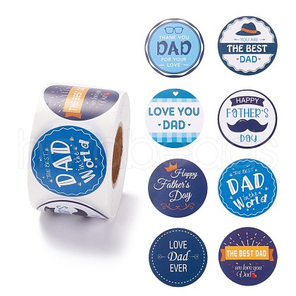 Father's Day Theme Paper Stickers X1-DIY-K038-03-1