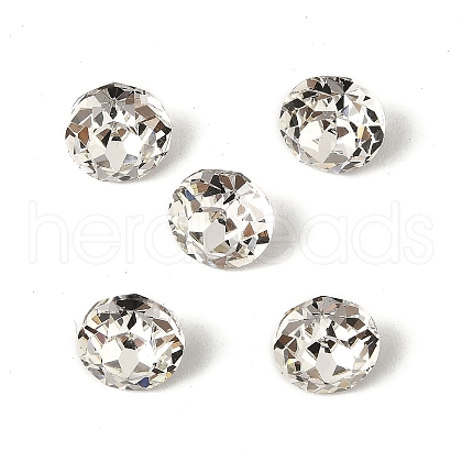 Glass Rhinestone Cabochons GLAA-A018-8mm-001-1