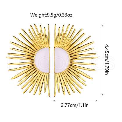 304 Stainless Steel Enamel Stud Earrings FS-WG1F046-01-1