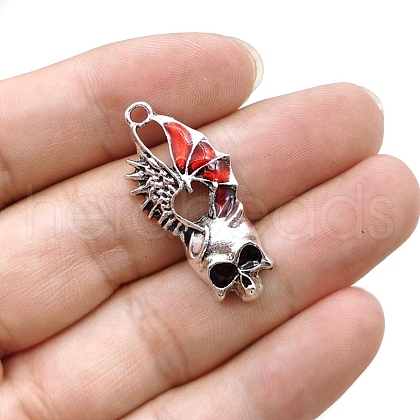Zinc Alloy Enamel Pendants PW-WG02B31-01-1