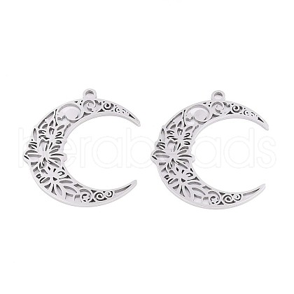 304 Stainless Steel Pendants STAS-N108-34P-1