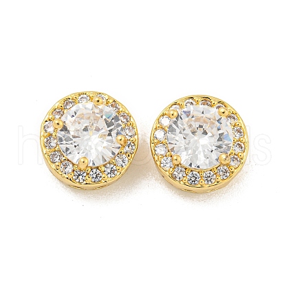 Brass Pave Cubic Zirconia Multi-Strand Links KK-B096-19G-03-1