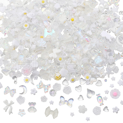 SUNNYCLUE 6 Bags Resin Cabochons MRMJ-SC0001-22-1