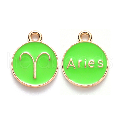 Alloy Enamel Pendants X-ENAM-S124-01A-06A-1