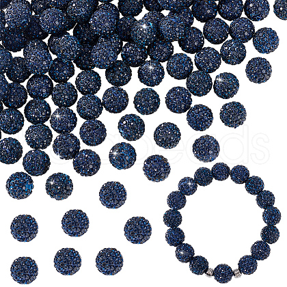   100Pcs Polymer Clay Rhinestone Beads RB-PH0001-40-1