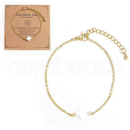 Bohemian Style Stainless Steel Rolo Chain Link Bracelets DZ9804-3-1