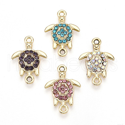 Alloy Rhinestone Connector Charms ALRI-T011-01-1