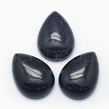 Synthetic Blue Goldstone Cabochons X-G-E491-B-01-1