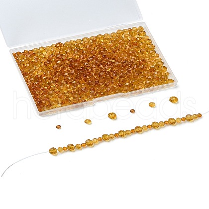Electroplate Glass Beads Strands EGLA-YW0003-18E-1