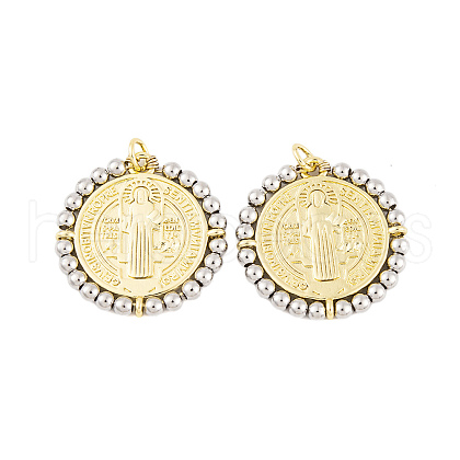 Rack Plating Brass Pendants KK-P269-16G-B-1