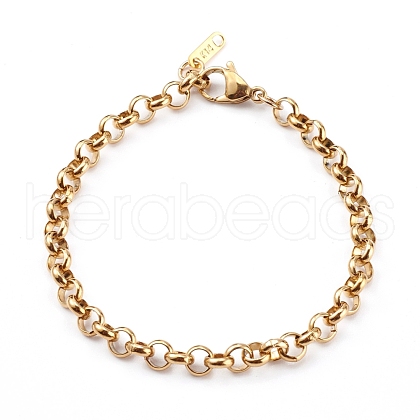 Men's 304 Stainless Steel Rolo Chain Bracelets BJEW-JB05995-02-1
