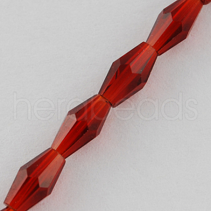 Glass Beads Strands GLAA-R026-8x4mm-08-1