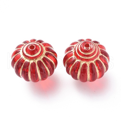 Plating Acrylic Beads X-OACR-P007-03B-1