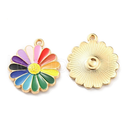 Alloy Enamel Pendants ENAM-D051-09G-1