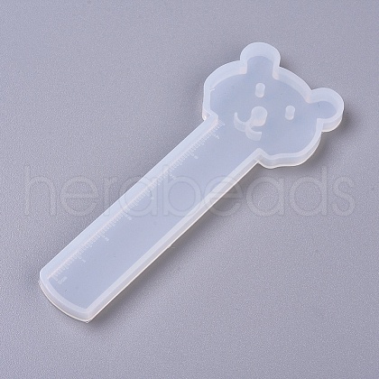 DIY Bear Ruler Silicone Molds DIY-G014-07-1