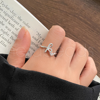S925 Stainless Steel Cuff Rings for Women FS-WG79458-07-1
