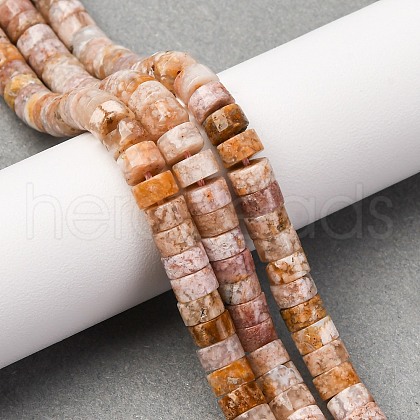 Natural Cherry Blossom Agate Beads Strands G-Z006-C48-1