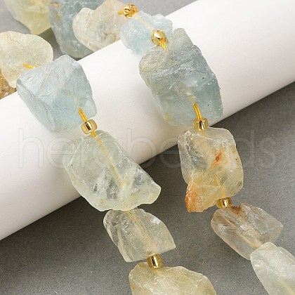 Raw Rough Natural Fluorite Beads Strands G-Z087-B15-1
