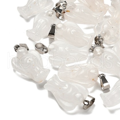 Natural Quartz Crystal Pendants G-B127-10P-17-1