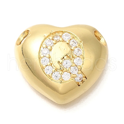 Rack Plating Brass Micro Pave Cubic Zirconia Pendants KK-I722-04G-Q-1