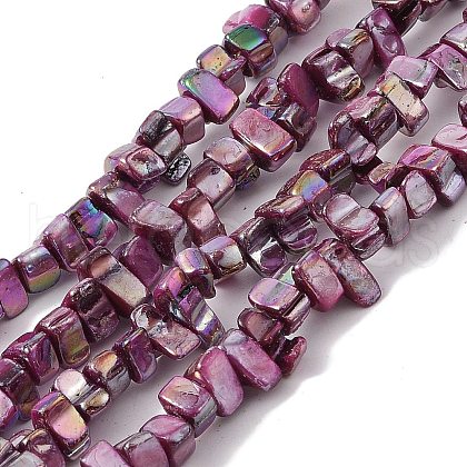 Natural Freshwater Shell Beads Strands BSHE-H018-07F-1