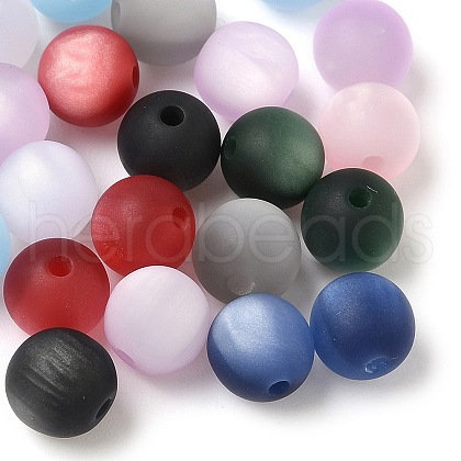 Resin Imitation Cat Eye Beads RESI-Q025-01A-1