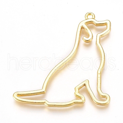 20Pcs Zinc Alloy Open Back Bezel Pendants PALLOY-TA0002-43-1