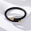304 Stainless Steel Torque Bangles for Women Men BJEW-G584-18G-01-2