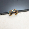 Alloy with Natural Labradorite Round Beaded Cuff Rings FS-WG034C3-04-1