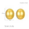 Stylish Stainless Steel Oval Stud Earrings XB7886-6