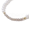 3Pcs Natural Agate Braided Beaded Bracelets BJEW-JB11668-4