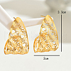 Alloy Hollow Heart Stud Earrings JT6434-3