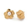 304 Stainless Steel Stud Earrings EJEW-Z084-05G-02-4
