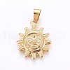 304 Stainless Steel Pendants STAS-H458-09G-1