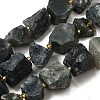 Raw Rough Natural Moss Agate Beads Strands G-Z087-B11-2