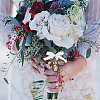 Alloy Wedding Bouquet Pendant Decoration HJEW-HY00010-6