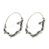 316 Surgical Stainless Steel Hoop Earrings for Women and Men EJEW-D096-22A-AS-1