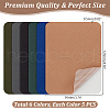 AHADERMAKER 30Pcs 6 Colors Cloth Iron on/Sew On Patches PATC-GA0001-37-2