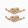 Brass Micro Pave Cubic Zirconia Links Connectors KK-T060-80-2