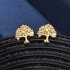 304 Stainless Steel Stud Earrings EJEW-Z118-05G-2