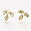 Brass Stud Earring Findings KK-T038-581G-NF-2