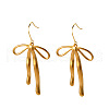 Bowknot Brass Dangle Earrings FS-WGC797A-05-2
