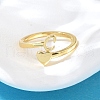 Brass Cuff Rings for Women RJEW-U044-C-3